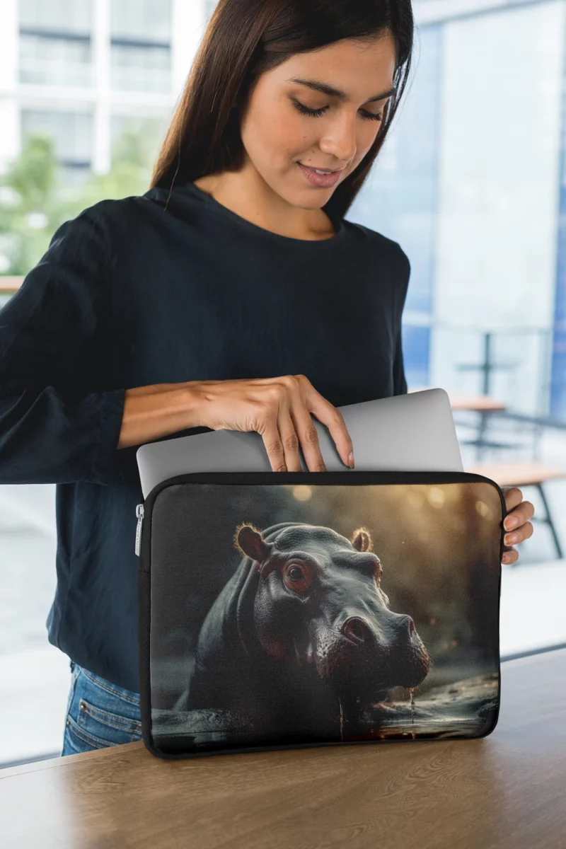 Hippo in South Africa Laptop Sleeve 1