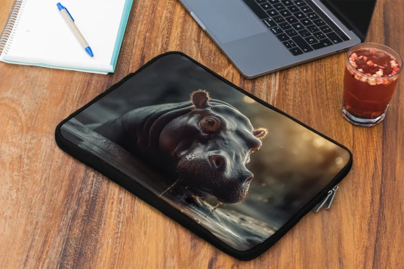 Hippo in South Africa Laptop Sleeve 2