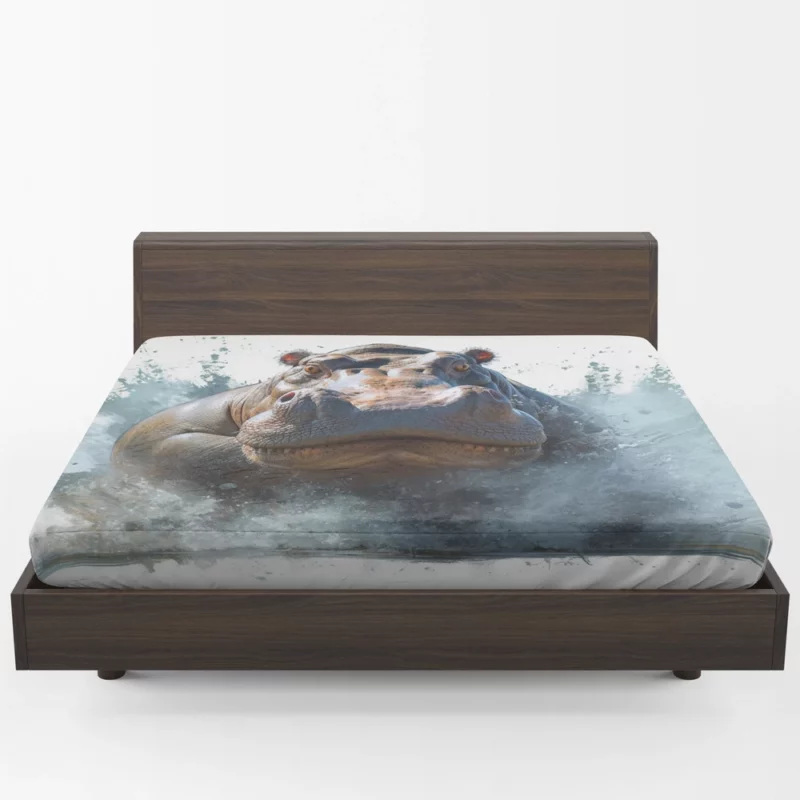 Hippos of Africa Fitted Sheet 1