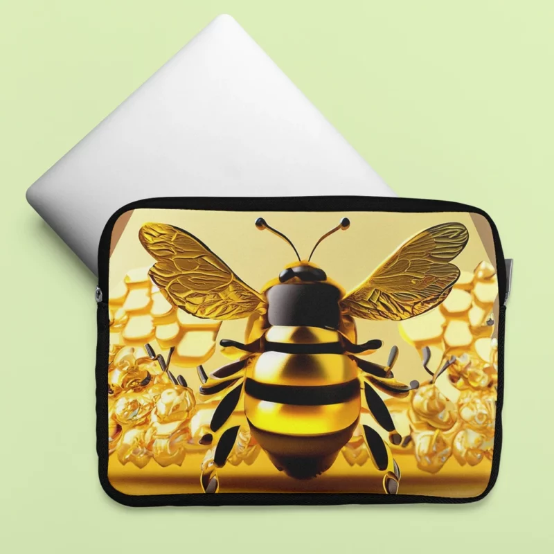 Honey Bee Collecting Nectar Laptop Sleeve