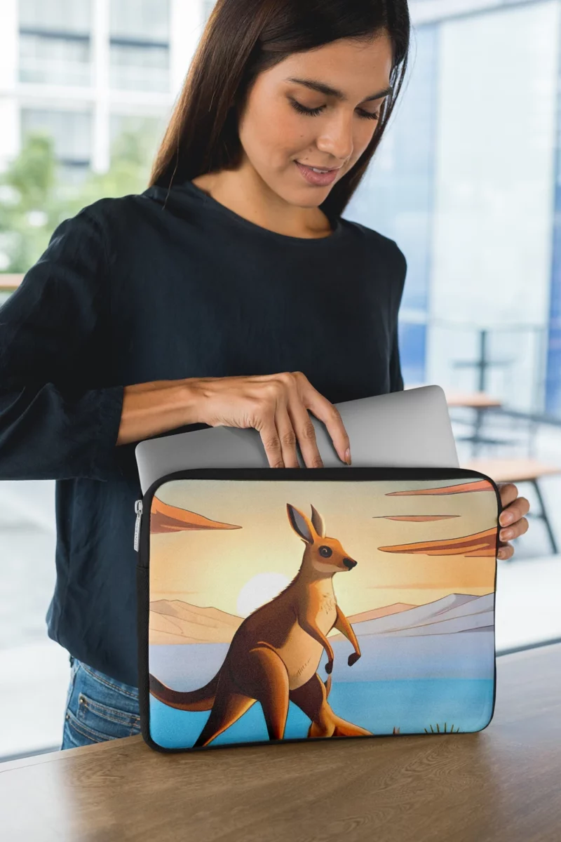 Hopping Kangaroo Laptop Sleeve 1