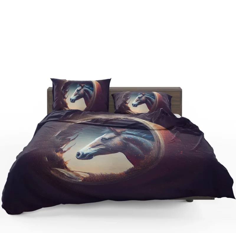 Horse Head Artwork Bedding Set 1