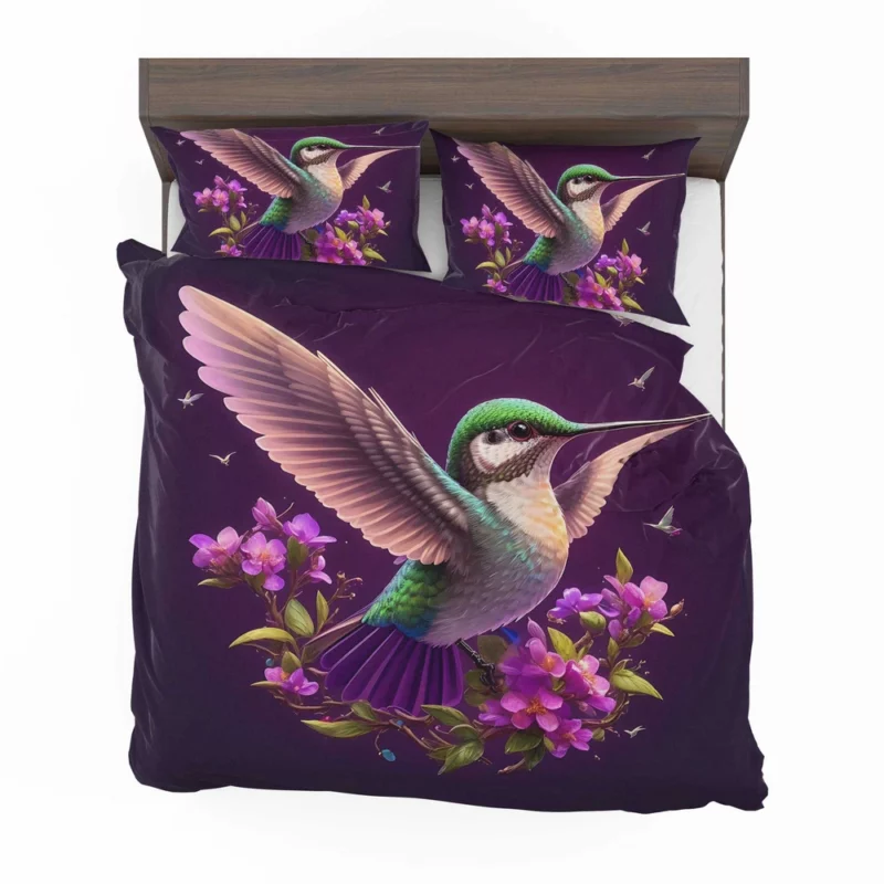 Hummingbird Logo Illustration Bedding Set 2