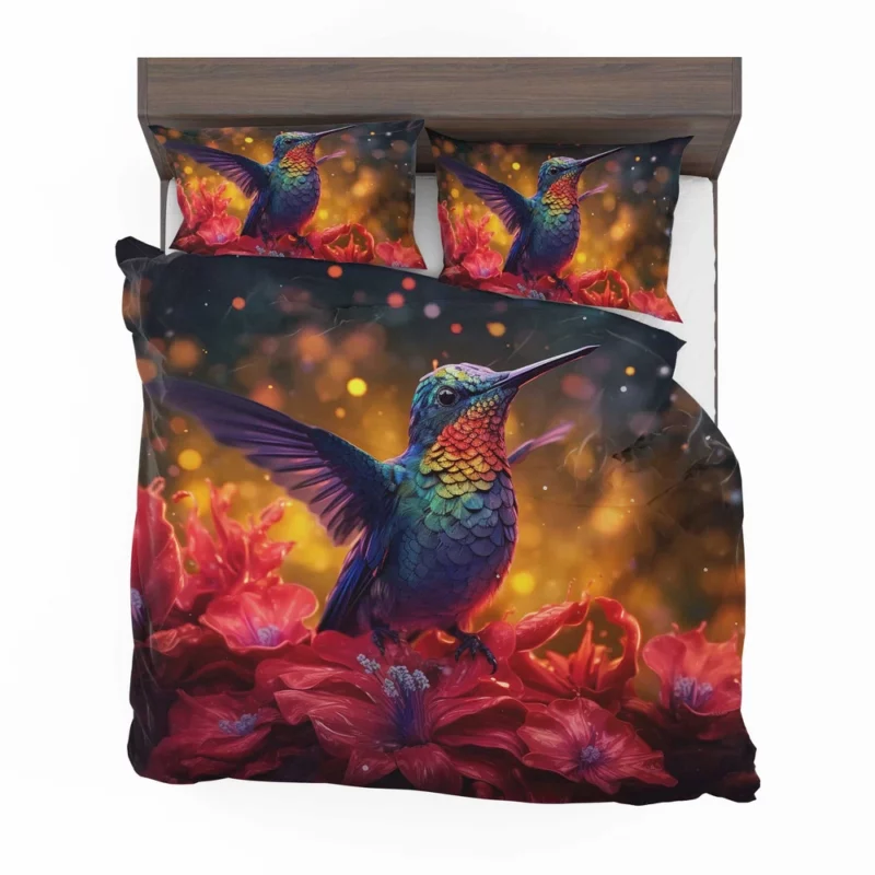 Hummingbird and Flowers Bedding Set 2