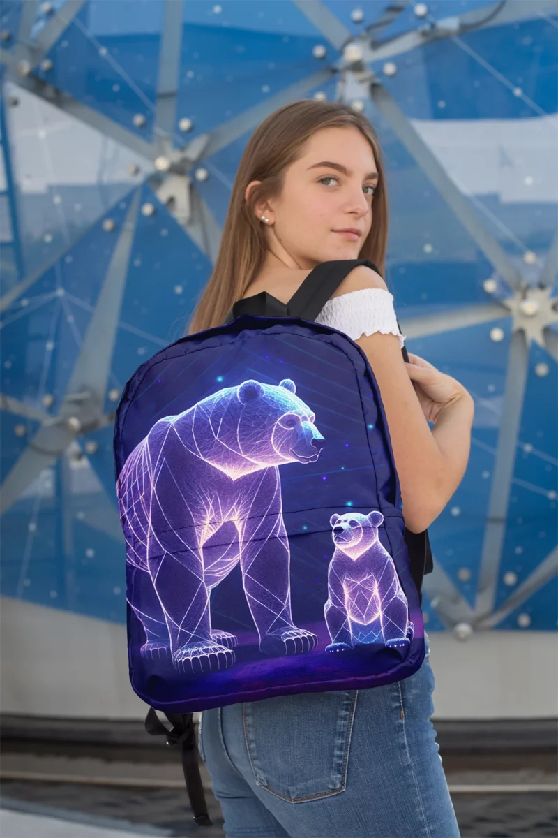 Illustration of Ursa Constellations Bear Minimalist Backpack 2