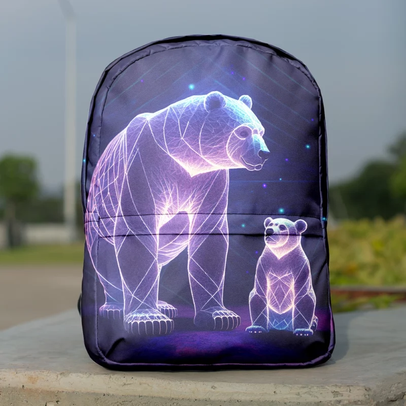 Illustration of Ursa Constellations Bear Minimalist Backpack