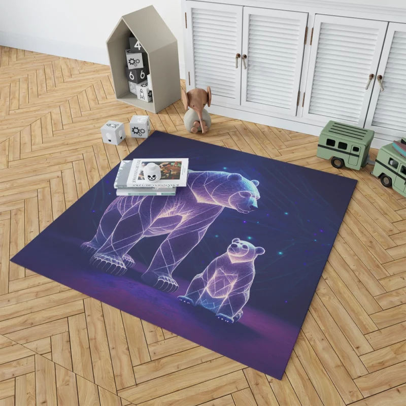 Illustration of Ursa Constellations Bear Rug 1