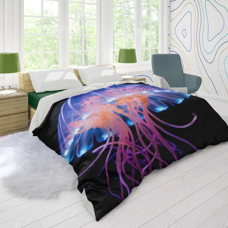 Jellyfish Aquatic Dance Duvet Cover