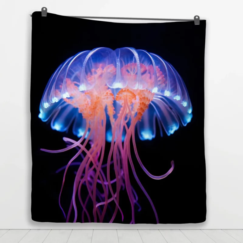 Jellyfish Aquatic Dance Quilt Blanket 1