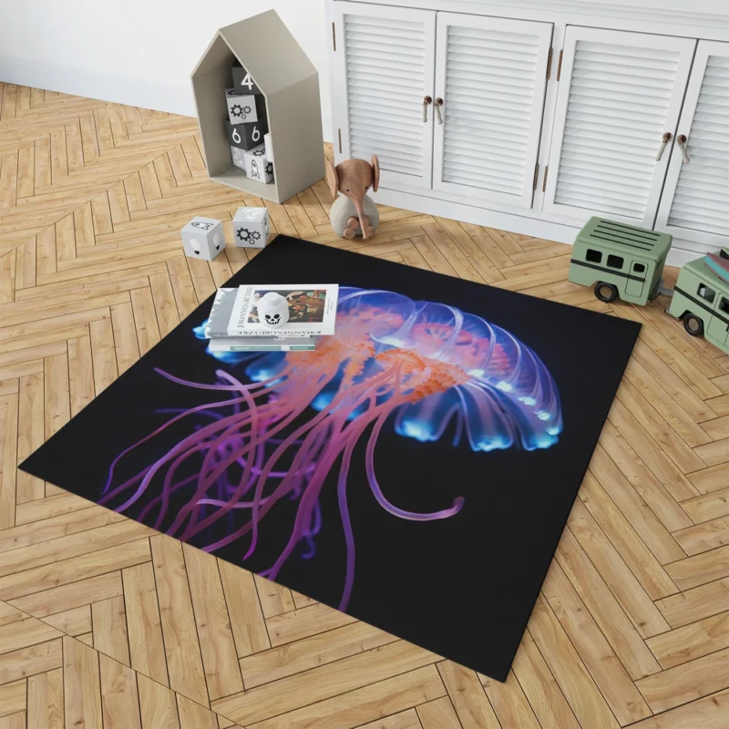 Jellyfish Aquatic Dance Rug 1