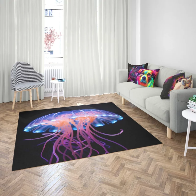 Jellyfish Aquatic Dance Rug 2