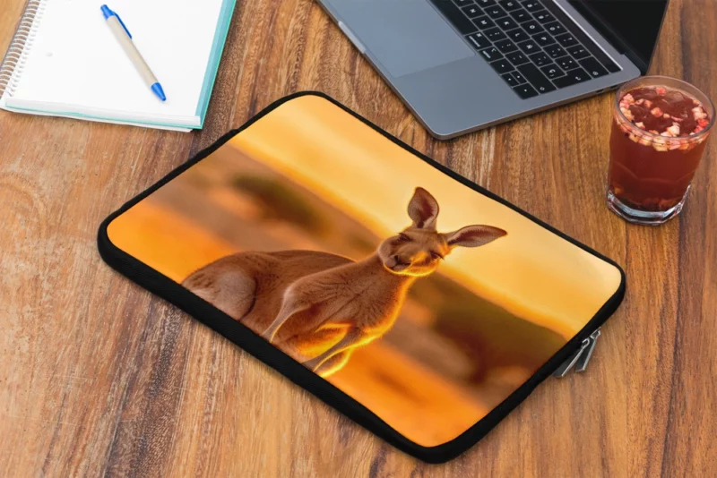 Kangaroo at Sunset Laptop Sleeve 2