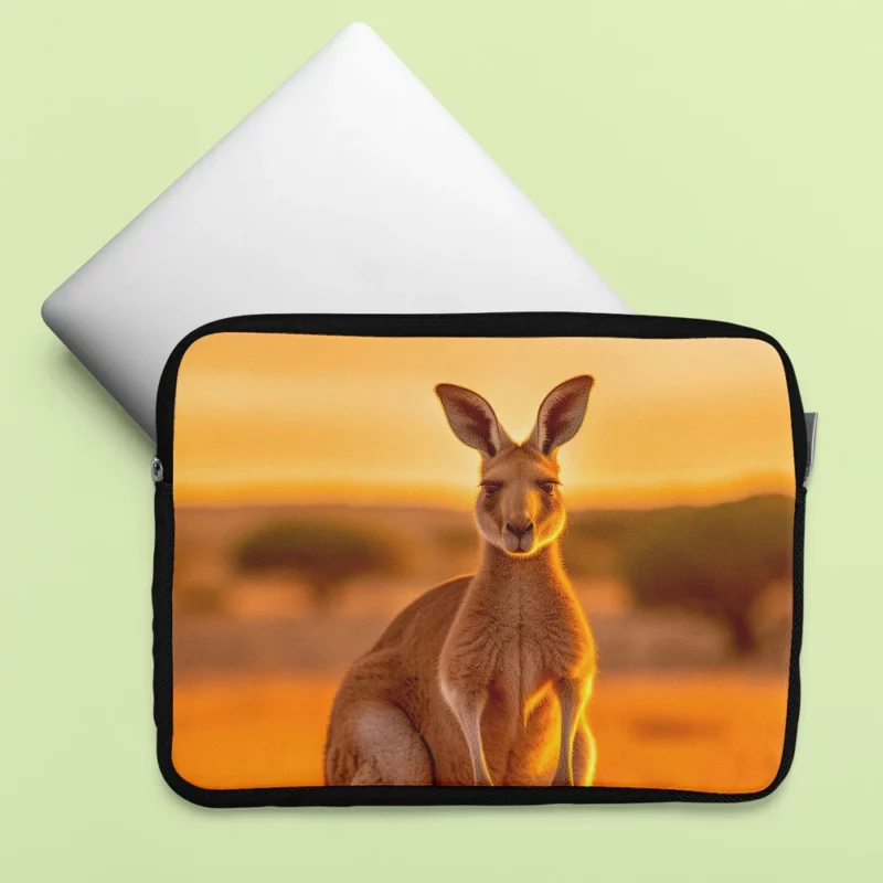 Kangaroo at Sunset Laptop Sleeve