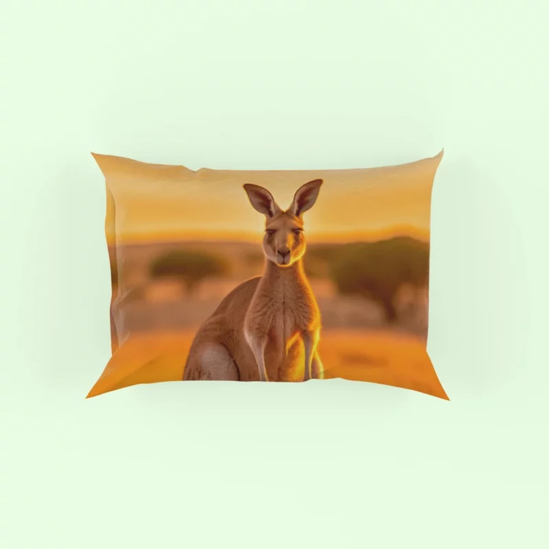 Kangaroo at Sunset Pillow Case