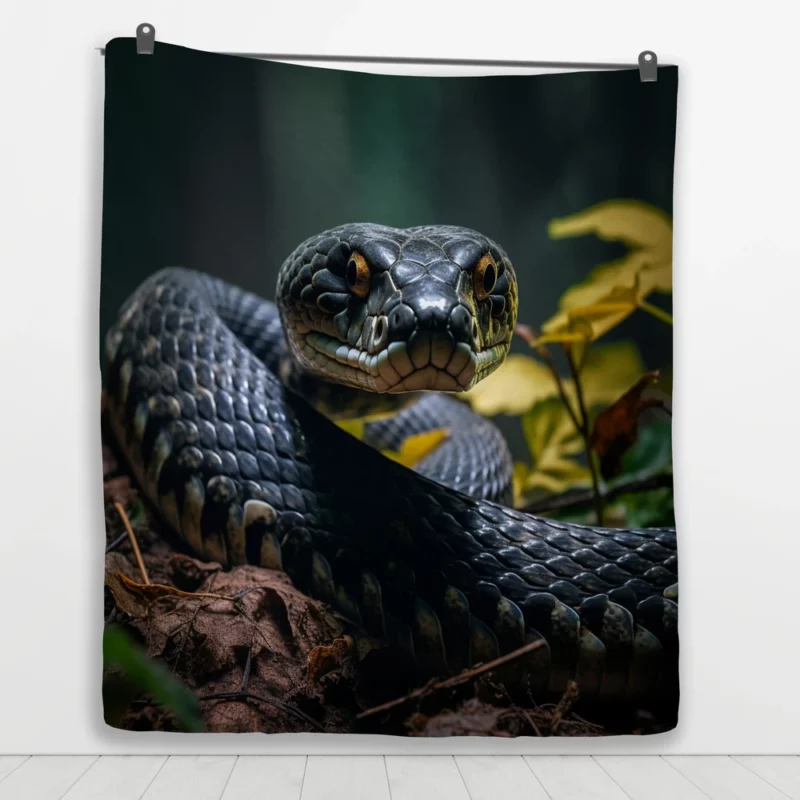 King Cobra AI Artwork Quilt Blanket 1