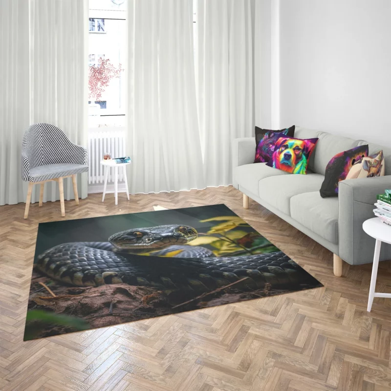 King Cobra AI Artwork Rug 2