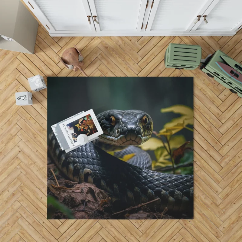 King Cobra AI Artwork Rug