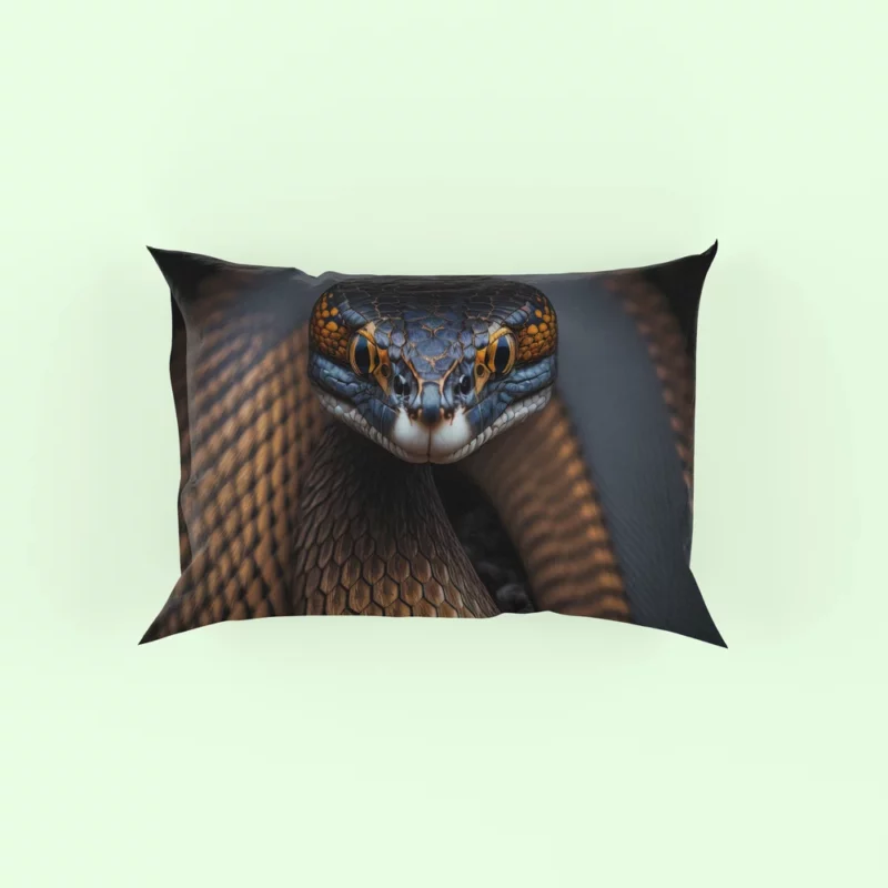 King Cobra Closeup Pillow Case