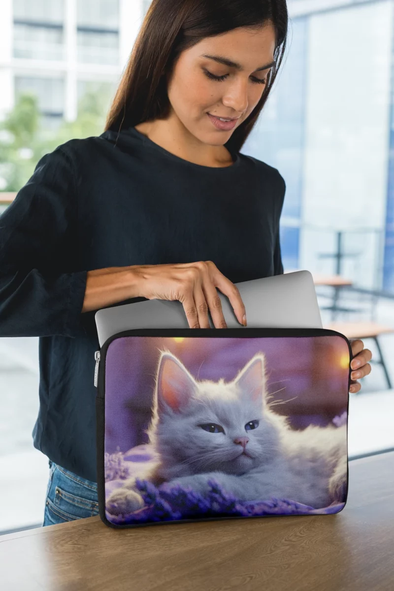 Kitten Sitting in Window Laptop Sleeve 1