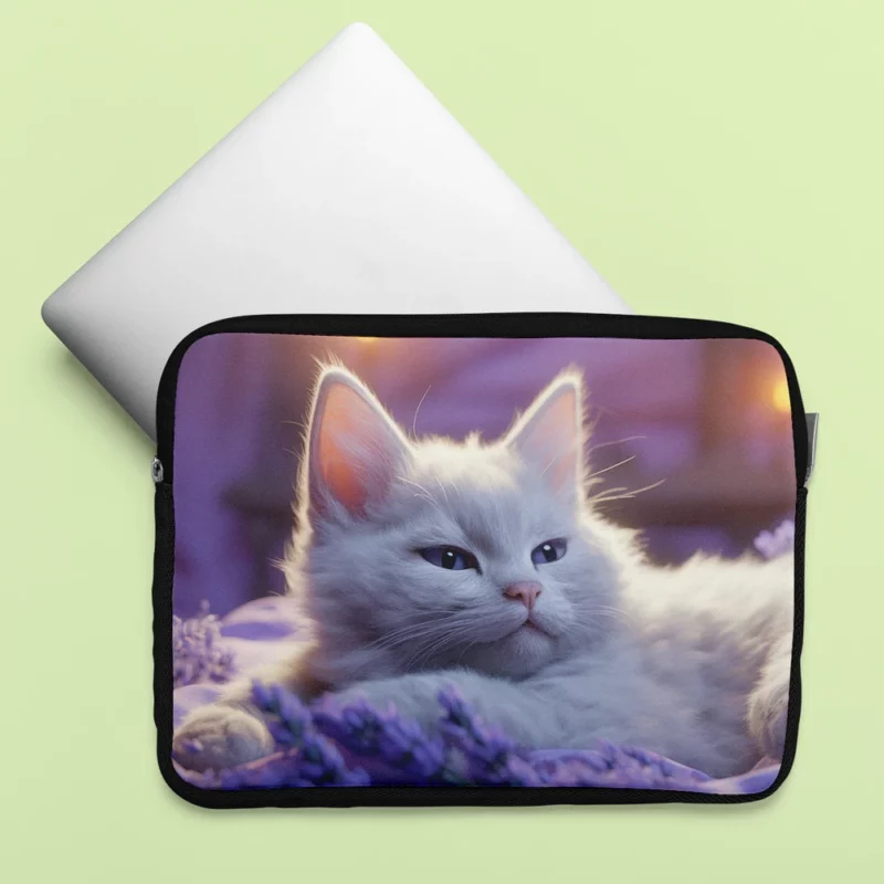 Kitten Sitting in Window Laptop Sleeve