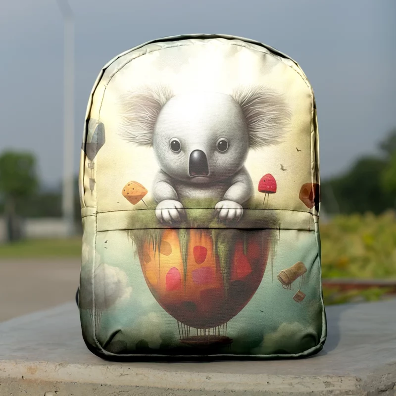 Koala Children Book Illustration Minimalist Backpack