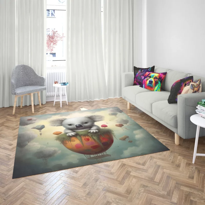 Koala Children Book Illustration Rug 2