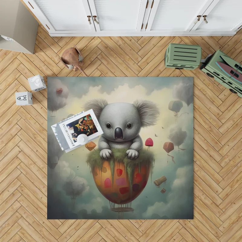 Koala Children Book Illustration Rug