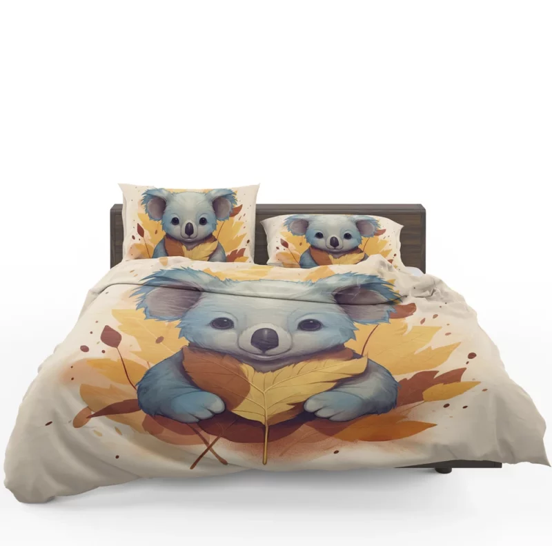 Koala Holding Eucalyptus Leaf Bedding Set 1