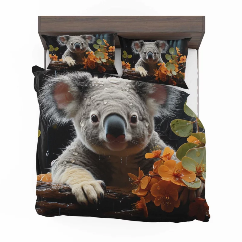 Koala Sitting on Branch Bedding Set 2