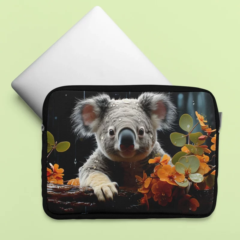 Koala Sitting on Branch Laptop Sleeve