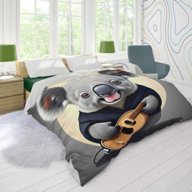 Koala Vector Illustration Duvet Cover