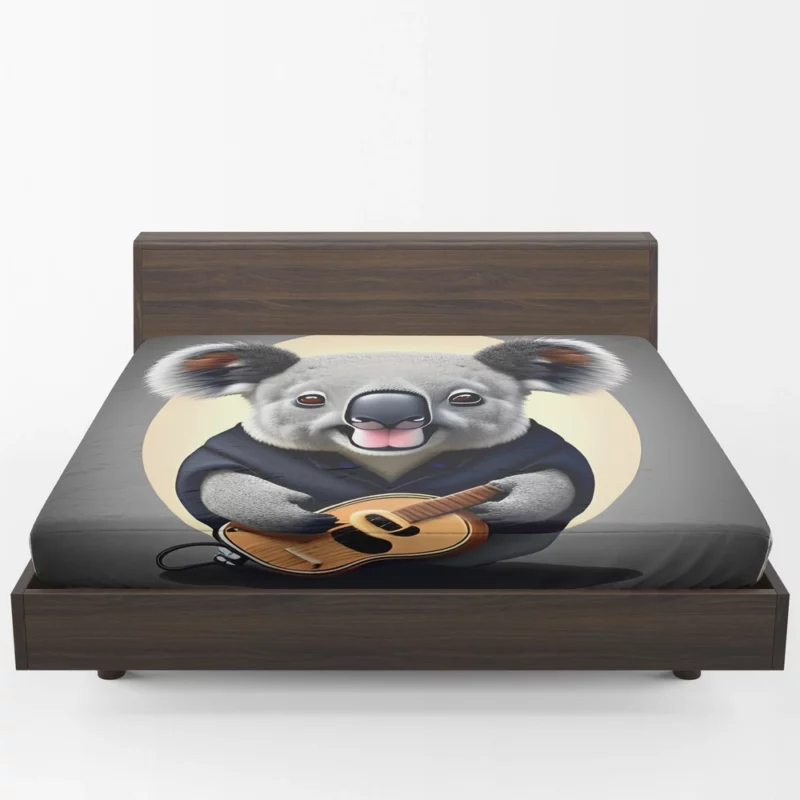 Koala Vector Illustration Fitted Sheet 1