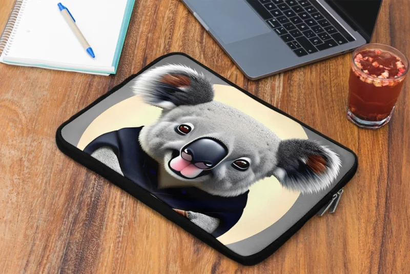 Koala Vector Illustration Laptop Sleeve 2