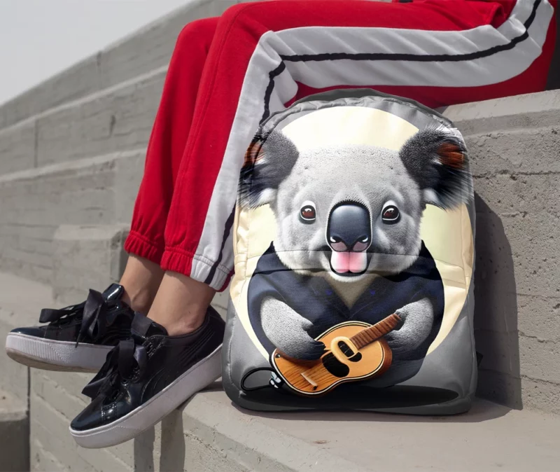 Koala Vector Illustration Minimalist Backpack 1