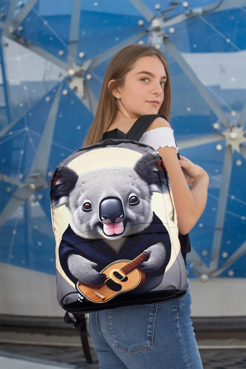 Koala Vector Illustration Minimalist Backpack 2