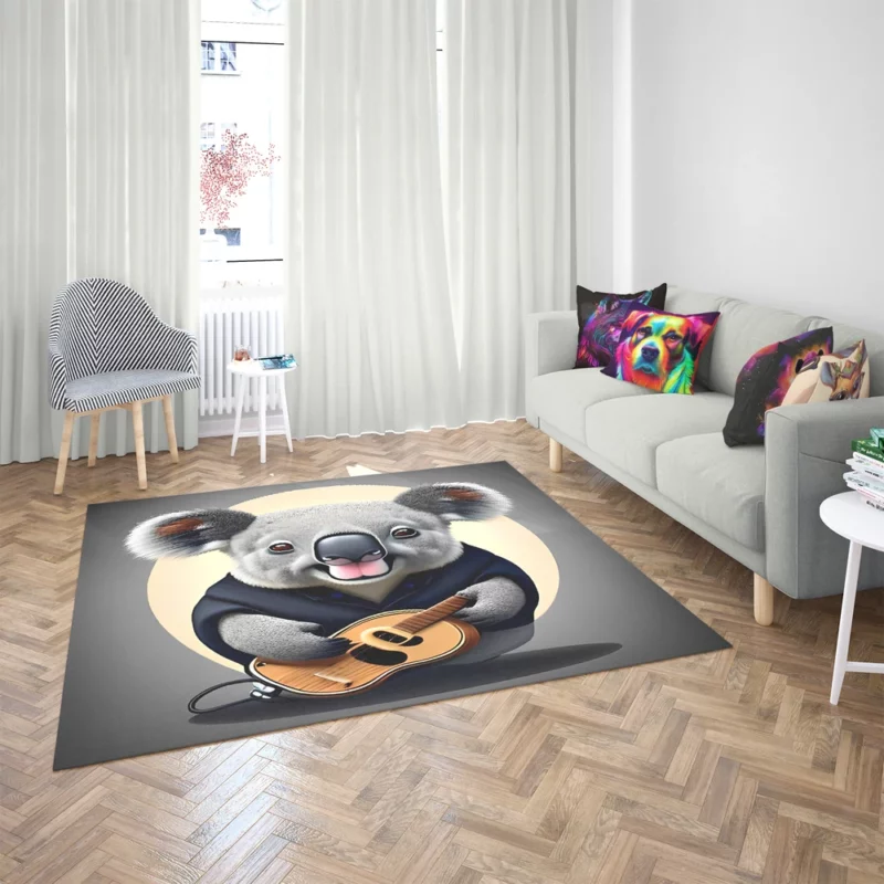 Koala Vector Illustration Rug 2