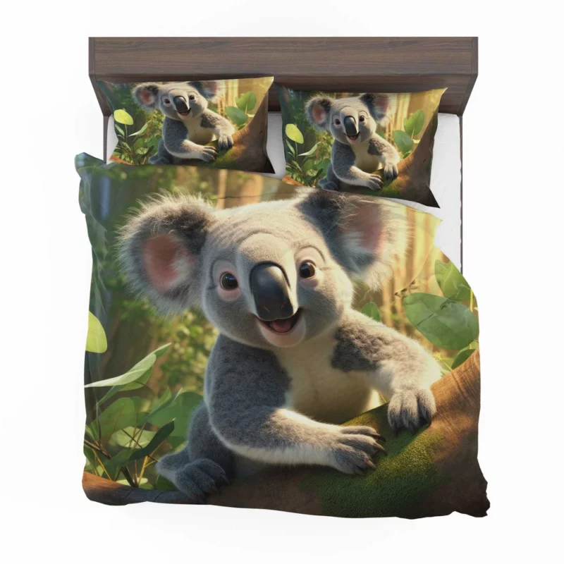 Koala in Eucalyptus Forest Bedding Set 2