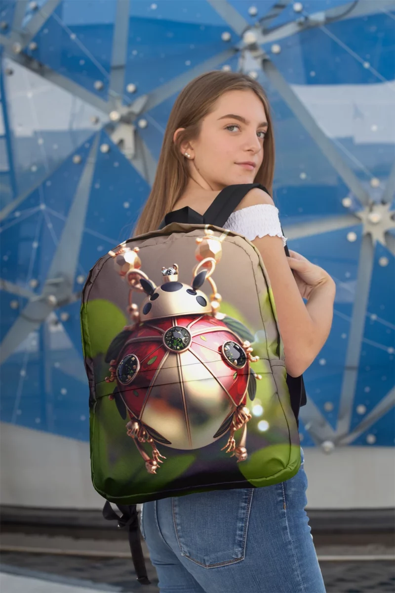 Ladybug Necklace Minimalist Backpack 2