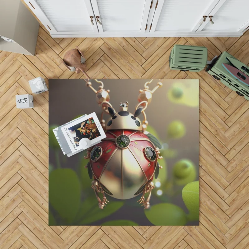 Ladybug Necklace Rug