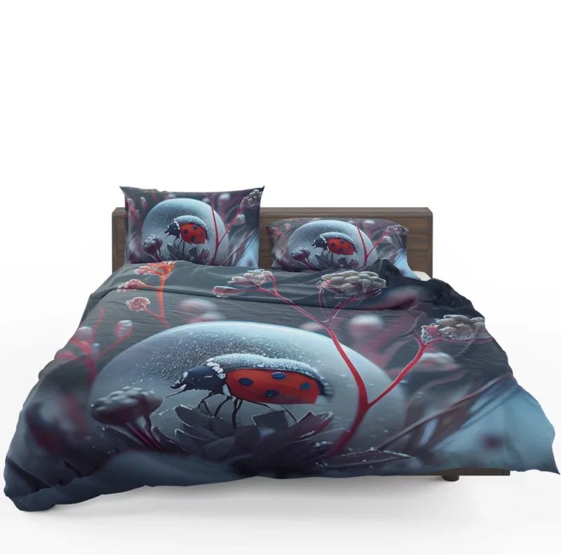 Ladybug in the Snow Artwork Bedding Set 1