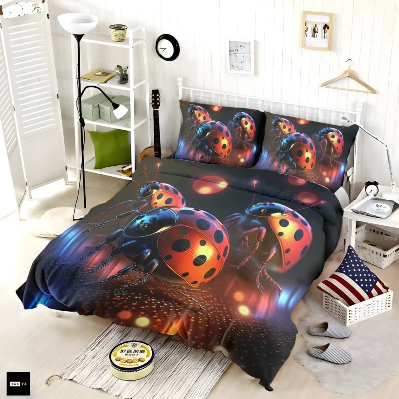 Ladybugs Disco Party Bedding Set