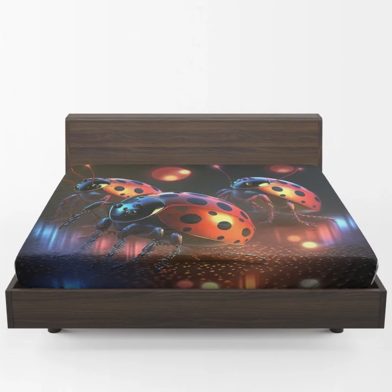 Ladybugs Disco Party Fitted Sheet 1