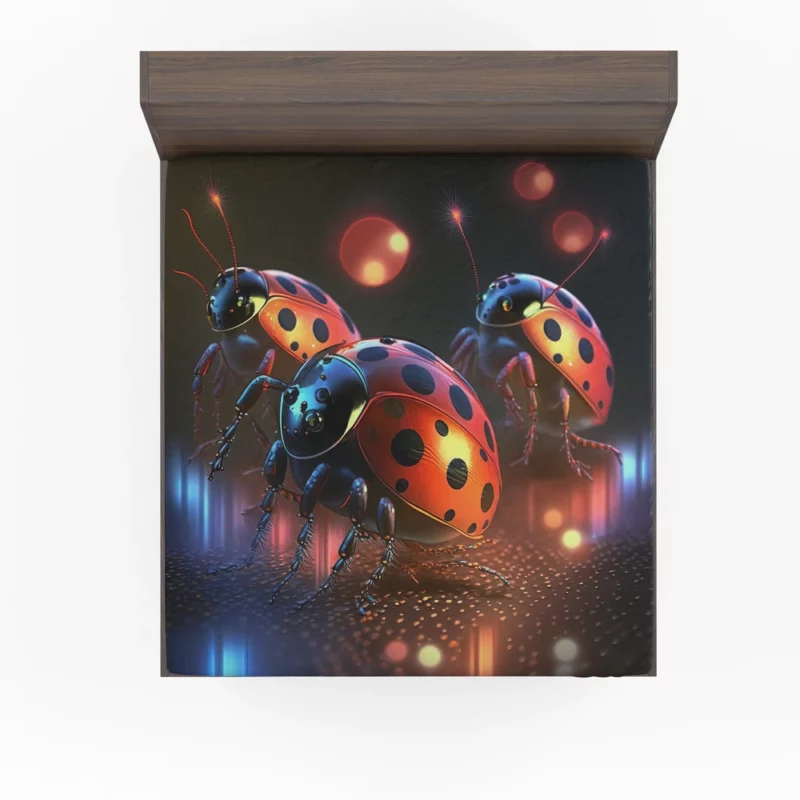 Ladybugs Disco Party Fitted Sheet