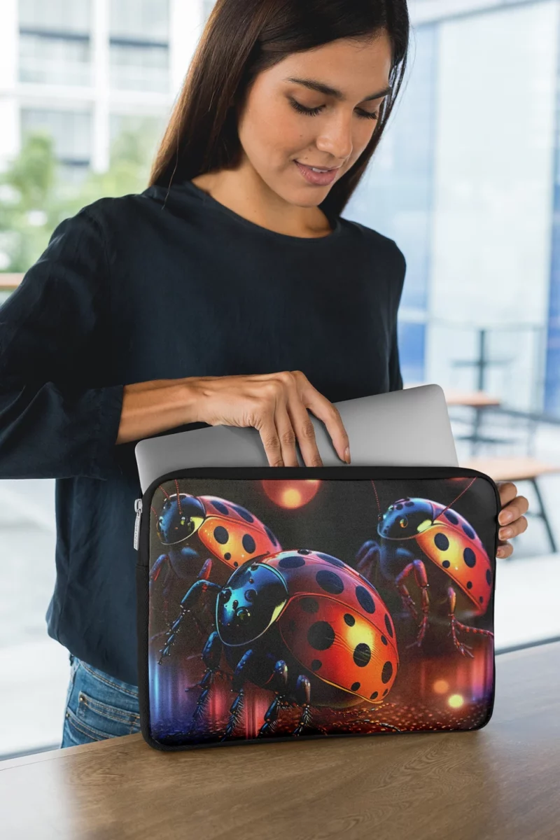 Ladybugs Disco Party Laptop Sleeve 1