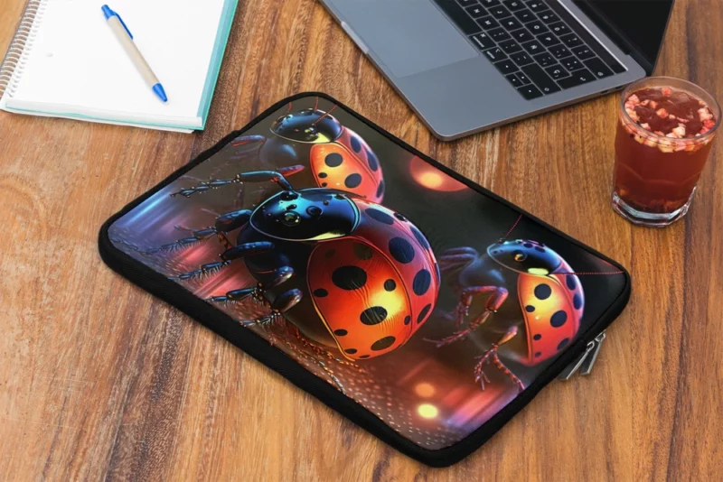 Ladybugs Disco Party Laptop Sleeve 2