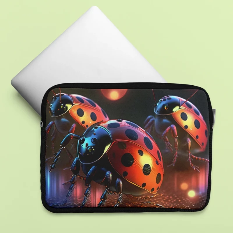 Ladybugs Disco Party Laptop Sleeve