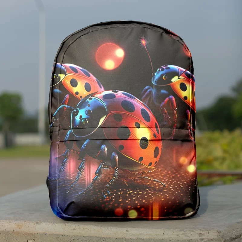 Ladybugs Disco Party Minimalist Backpack