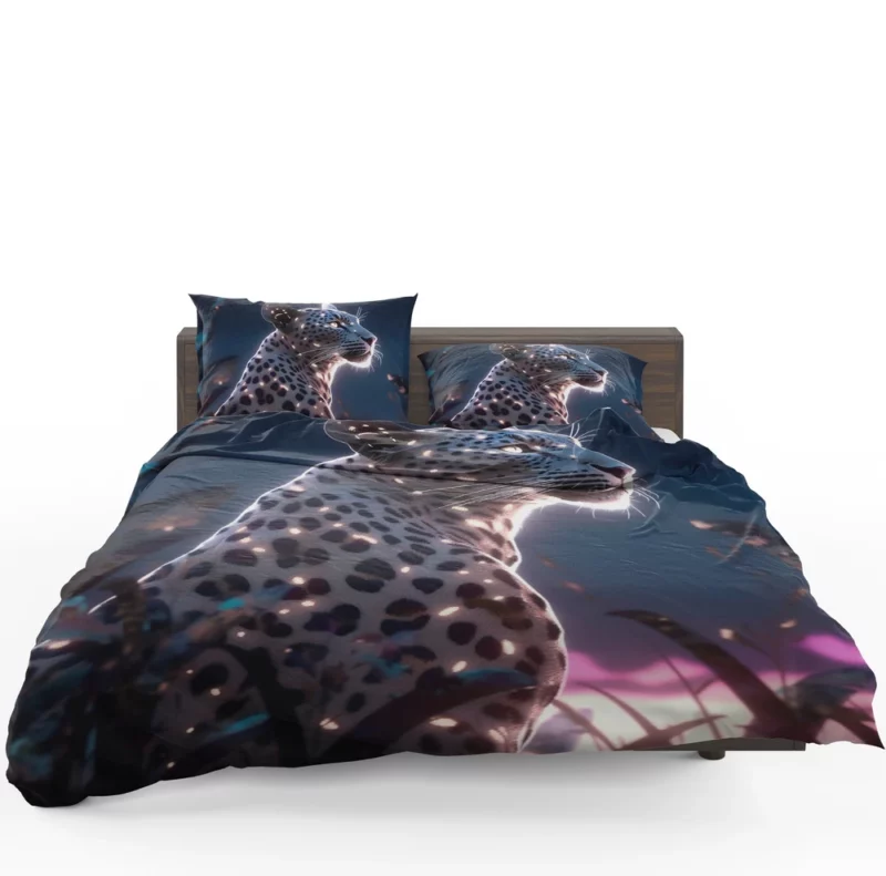 Leopard Lounging in Grass Bedding Set 1