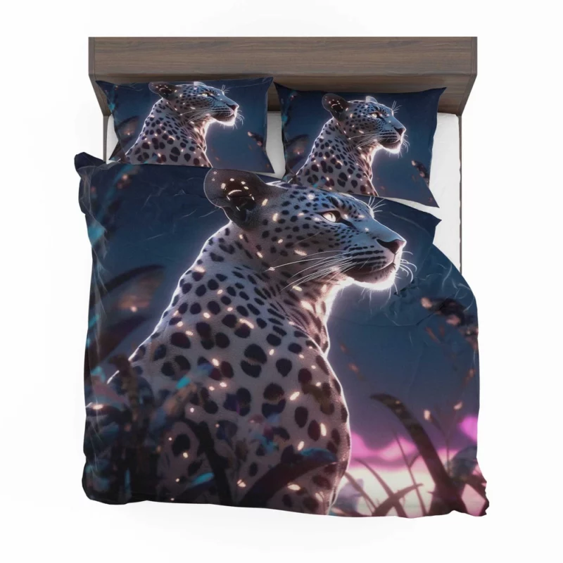 Leopard Lounging in Grass Bedding Set 2