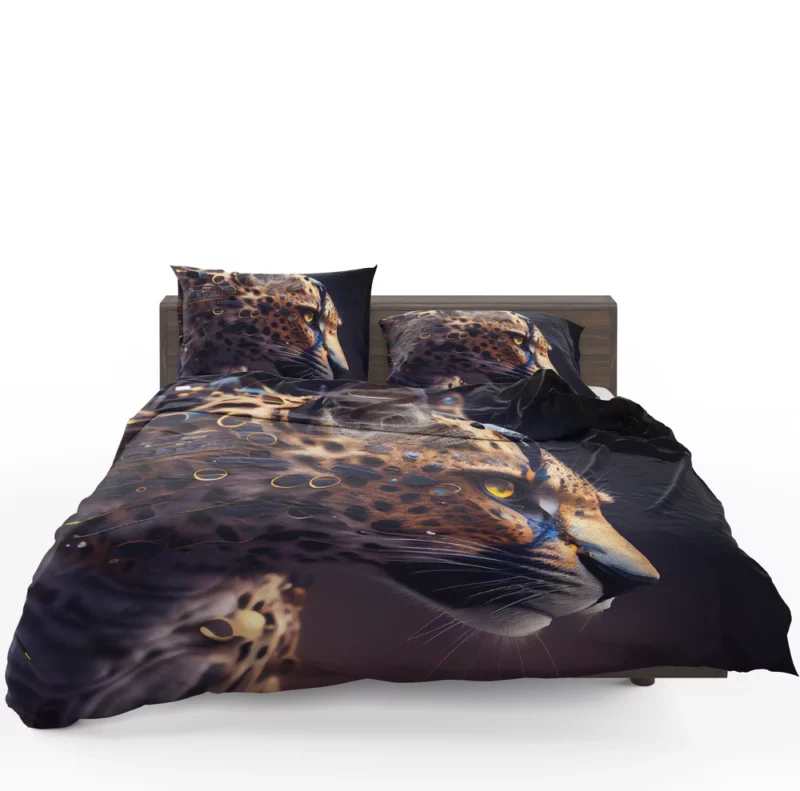 Leopard With Blue Eyes Bedding Set 1